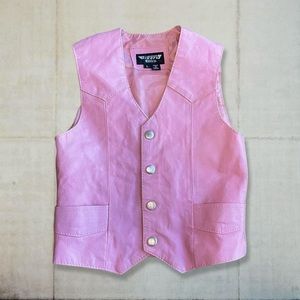 Bikers Club Pink Leather Jacket